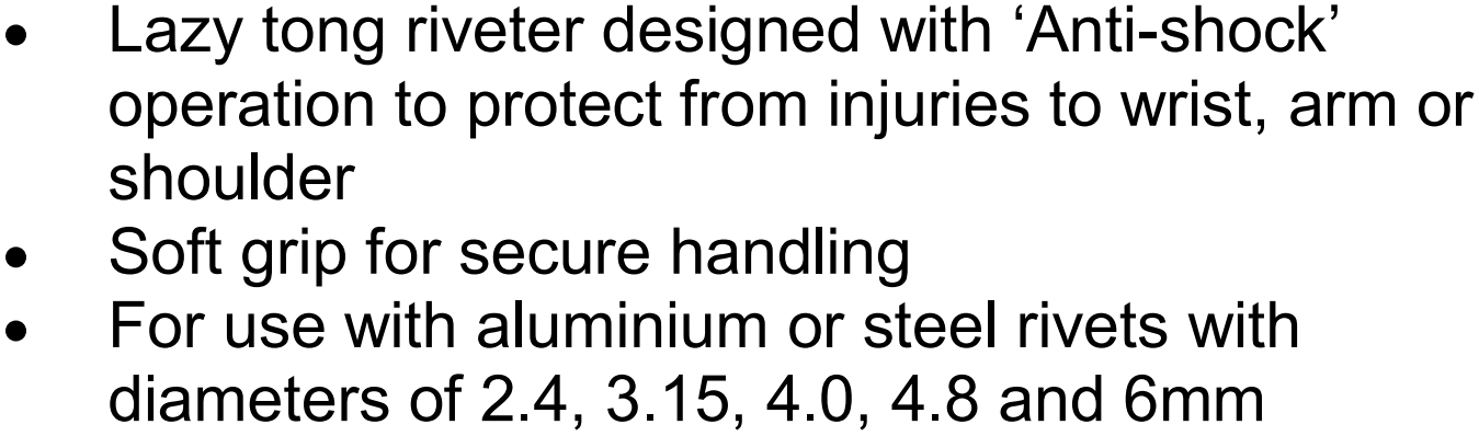 אקדח ניטים מקצועי מפלדה CK TOOLS LAZY TONG T3822A